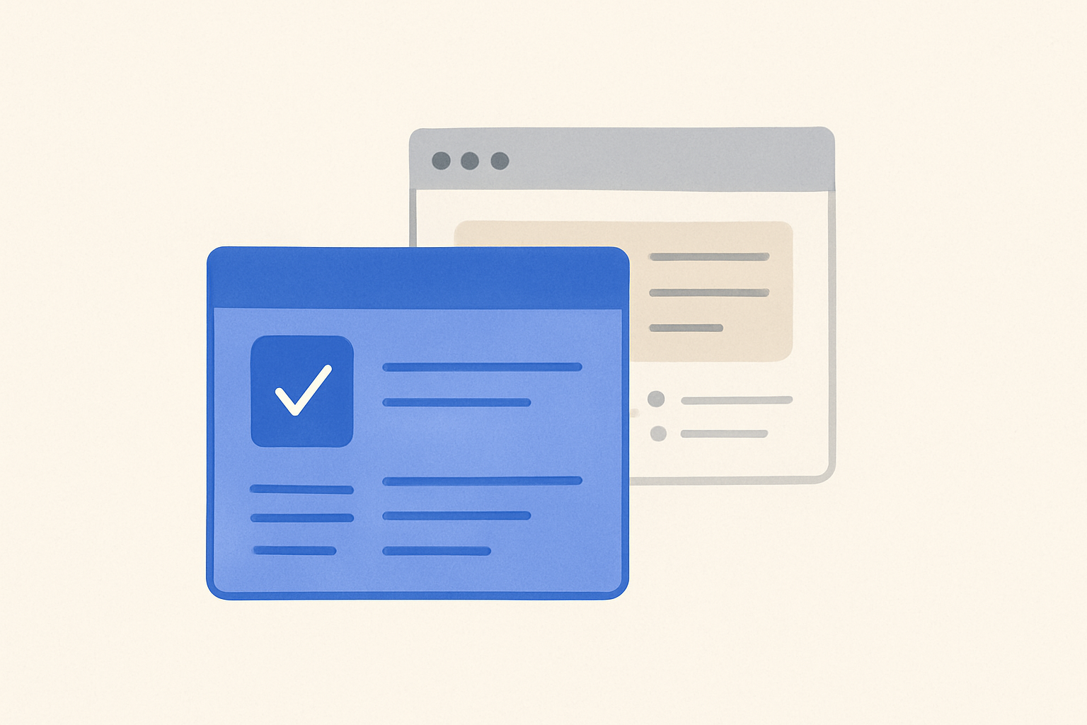 Visual comparison of two browser interfaces with checkmarks and forms, representing Appycan and Simplify Jobs.