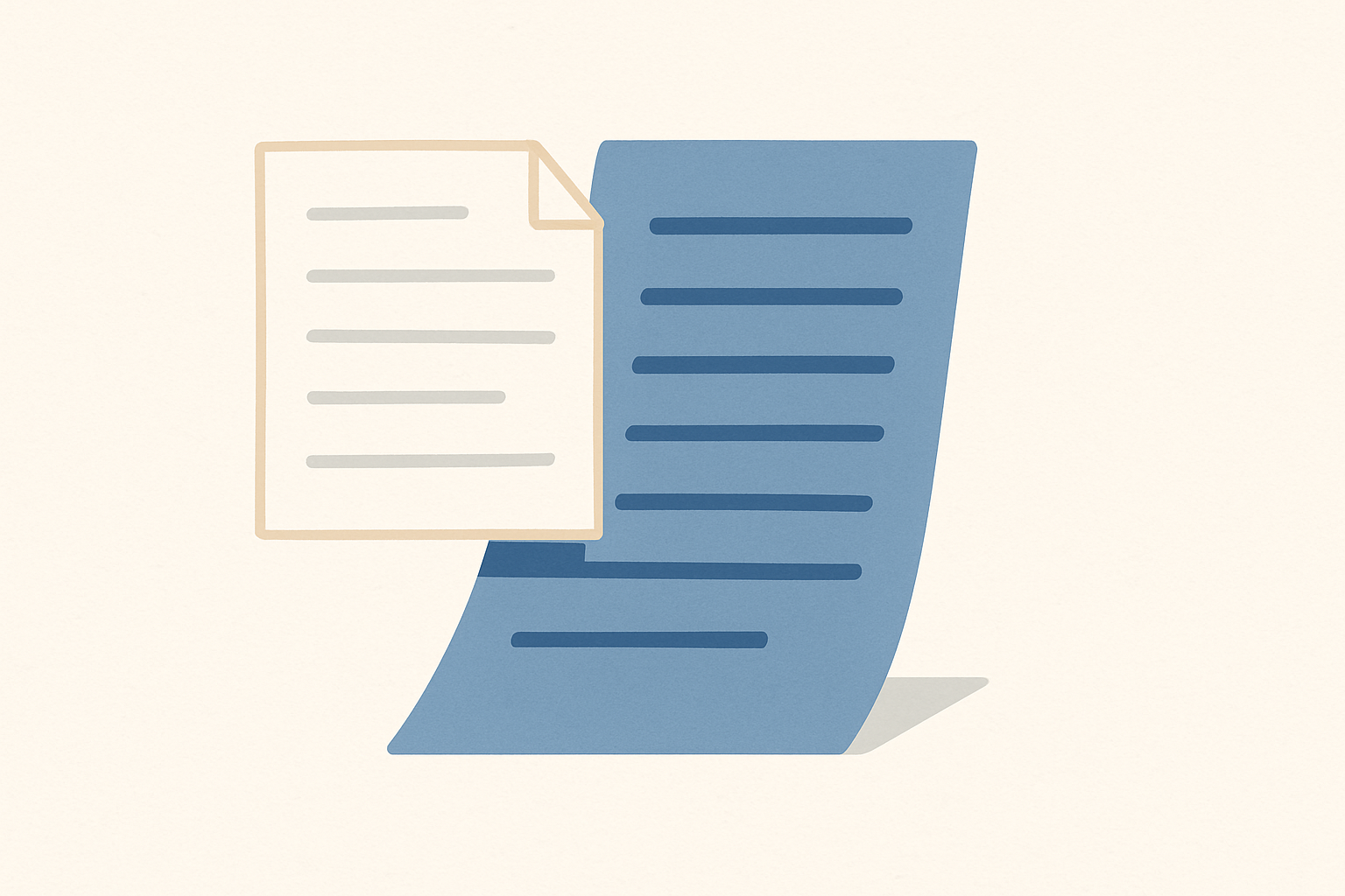 Two resumes side by side, one a single page and one two pages, illustrating different resume lengths