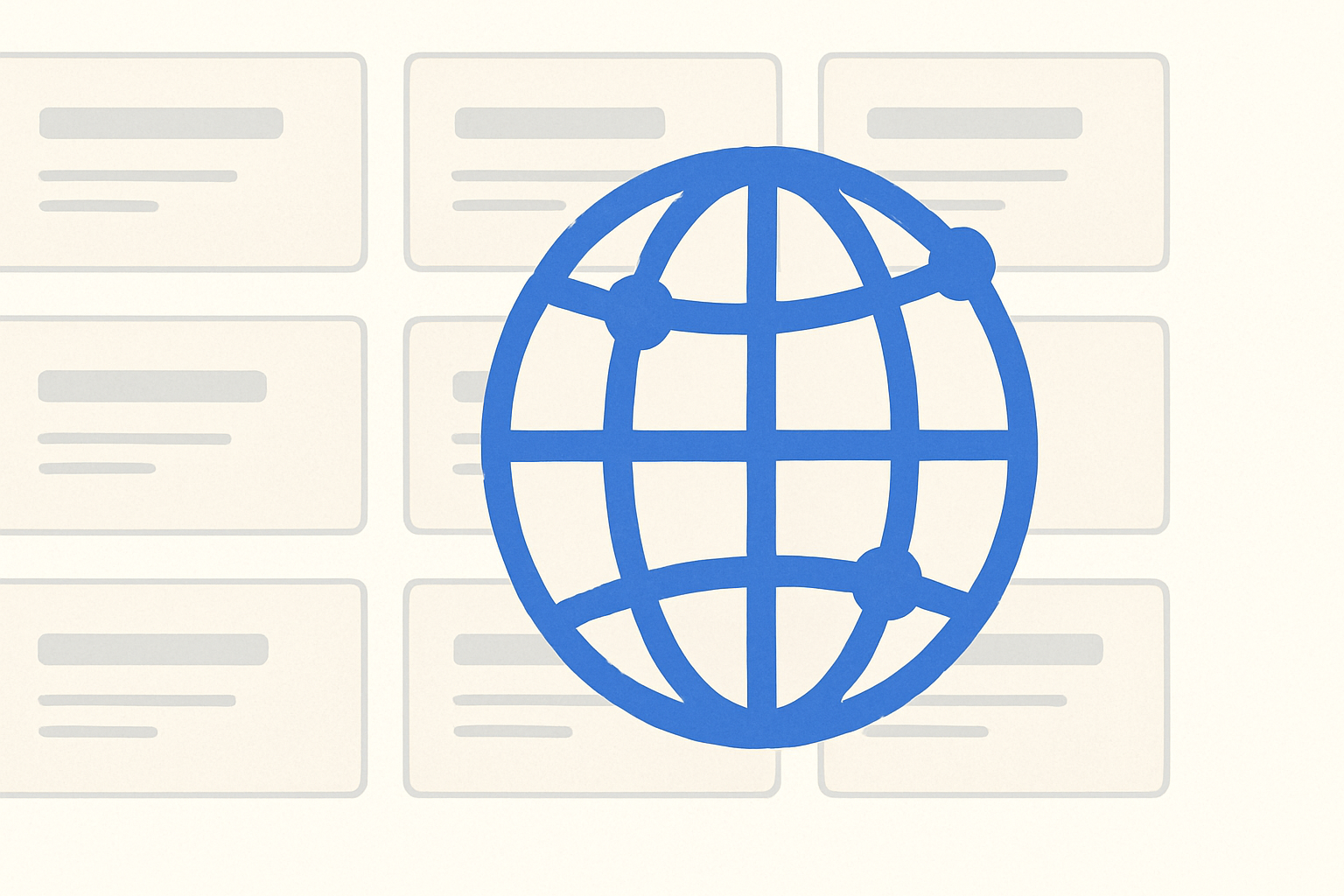 A stylized globe made of lines and nodes above a grid, representing global job applications on LinkedIn.